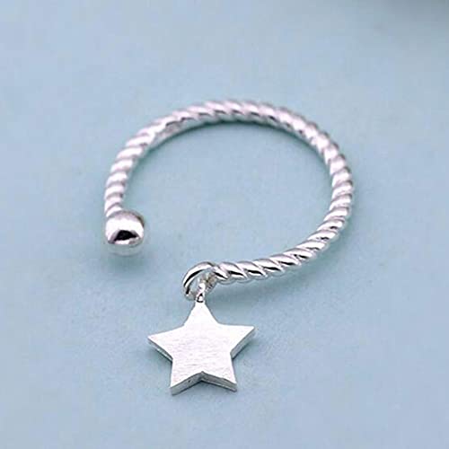 Bague pendentif étoile en argent 925 raffiné pour un mariage élégant