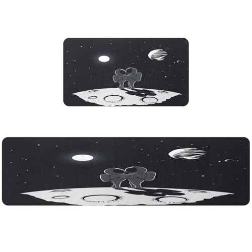 Tapis de cuisine absorbant haute qualité graphisme espace - 2
