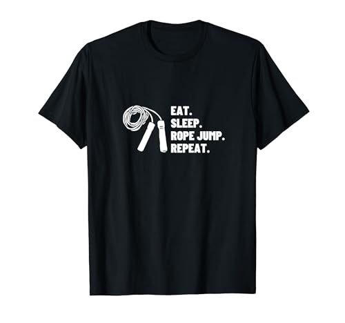 Eat Sleep Rope Jump Repeat Funny Jumping Rope T-Shirt