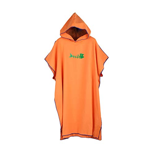 Hadishi Albornoz de Playa para Adultos, Poncho con Capucha de Surf Unisex Microfibra Protector Solar Toalla de baño Albornoz de Playa de Secado rápido (43 * 35 Pulgadas),Amarillo