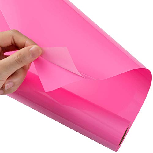 HIKENRI Vinile Termoadesivo per Tessuti 30.5×305 cm,Pellicola per Plotter in Vinile a Trasferimento Termico,Facile da Tagliare e Elimina Rosare,Vinile Permanente per T-Shirt