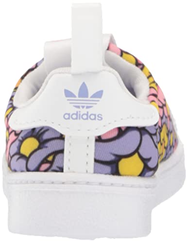 adidas Originals Baby Superstar 360 Sneaker, Light Pink/White/Light Purple (Pattern), 5 US Unisex Infant3