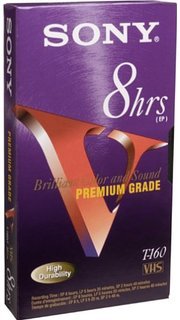 Sony VHS 8hrs Standard Grade T-160 Videocassette 7 Pack
