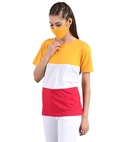 Image of KOTTY Women's Striped Regular Fit T-Shirt