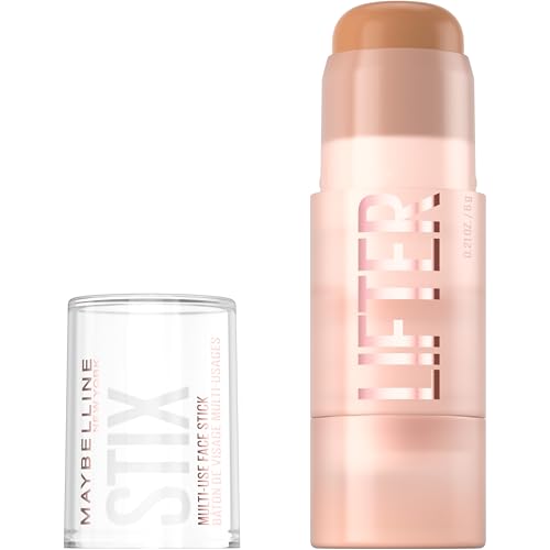 Maybelline Lifter Stix Multi-Use Face Stick – Contour, Bronzer, Concealer and Foundation Stick, All-In-One Creamy Face Makeup with Cranberry Seed Oil, 45, 1 Count