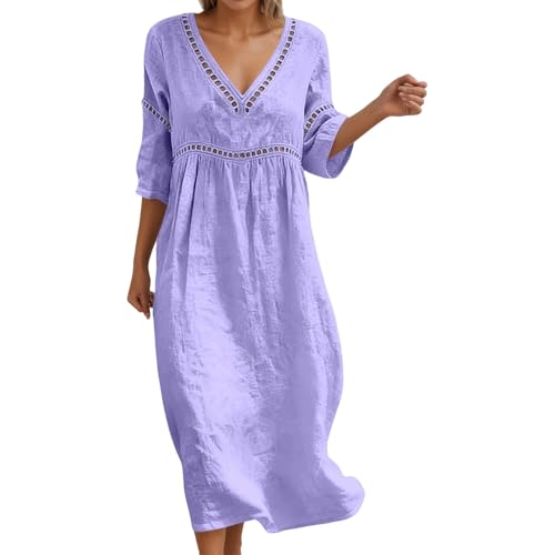 Robe tunique longue en lin pour rester au frais sans sacrifier l'élégance