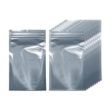 QUARKZMAN 30Stück Antistatische Beutel 3.5" x 5.9" Doppelschicht Anti Static Wiederverschließbarer ESD Abschirmbeutel Für GPU Festplatte HDD SSD LED Leuchten Elektronische Geräte Dunkelgrau