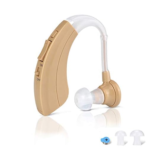 Digital Hearing Amplifier Aid - Personal Sound Device with 2Pcs 500hr Batteries, 4 Channels Noise Reduction, Hearing Aid Cleaning Kit for Adults and Seniors by iAid