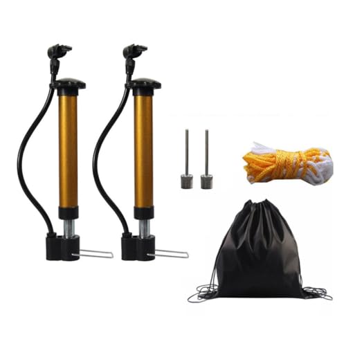 PRETYZOOM Basketball Pump Mini Hand Air Tire Pump Set Portable