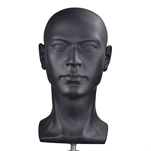 Maniquí de plástico para hombre, maniquíes realistas, cabeza de maniquí para sombrero, gafas de sol, cabeza de maniquí Cover