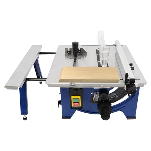 Mini sega da tavolo, 1200 W, sega circolare da tavolo, 4800 giri/min, sega circolare portatile con lama a 24 denti, taglio obliquo 0-45° per taglio di PCB, acrilico, impiallacciatura e leghe di