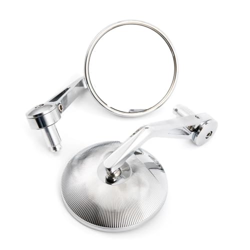 Rétroviseur scooter 22mm et extrémité de guidon chromée moto