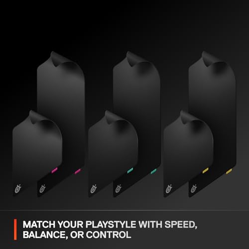 SteelSeries QcK XL Performance Balance Gaming Mousepad — Extra Density for a Smooth Glide — Low-Profile Edge Stitching — Non-Slip Neoprene Rubber Base — 15.75 x 34.43 inch — FPS, MOBAs, RTS, MMO - image 9