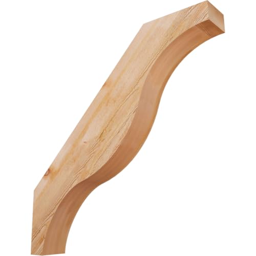 Ekena Millwork BRC06X40X40FST00RWR 6"W x 40"D x 40"H Funston Rough Sawn Knee Brace, Western Red Cedar