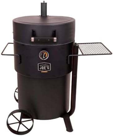 Oklahoma Joe's Bronco Pro 21.5 in. Heavy Duty Charcoal Drum Smoker and Grill