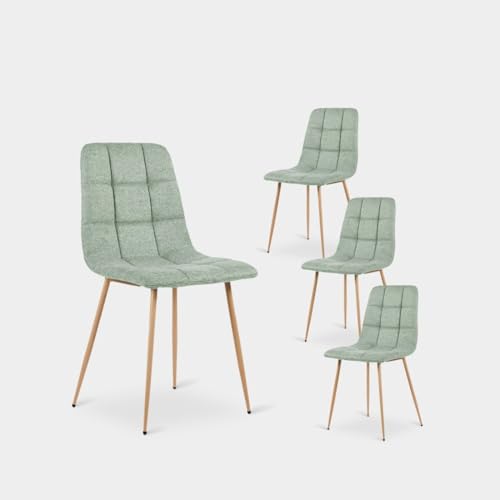 KLAST Silla de Comedor poliéster Color Menta 88 cm x 43 cm