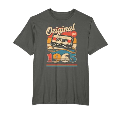 60.Geburtstag Retro Vintage 1965 Mann Frau Geschenk T-Shirt