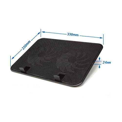 Base refrigerante portátil para notebook con dos ventiladores silenciosos miniatura 7