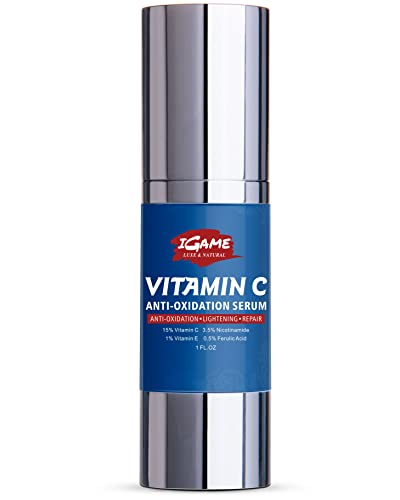 (IGAME-P03S)-Dark spot serum,C Ferulic Acid, Repairing Serums,Vitamin C With Ferulic Acid,Softens Skin,Brighter Skin,Facial Serums,IGAME Vitamin C Serum for Face with Vitamin C