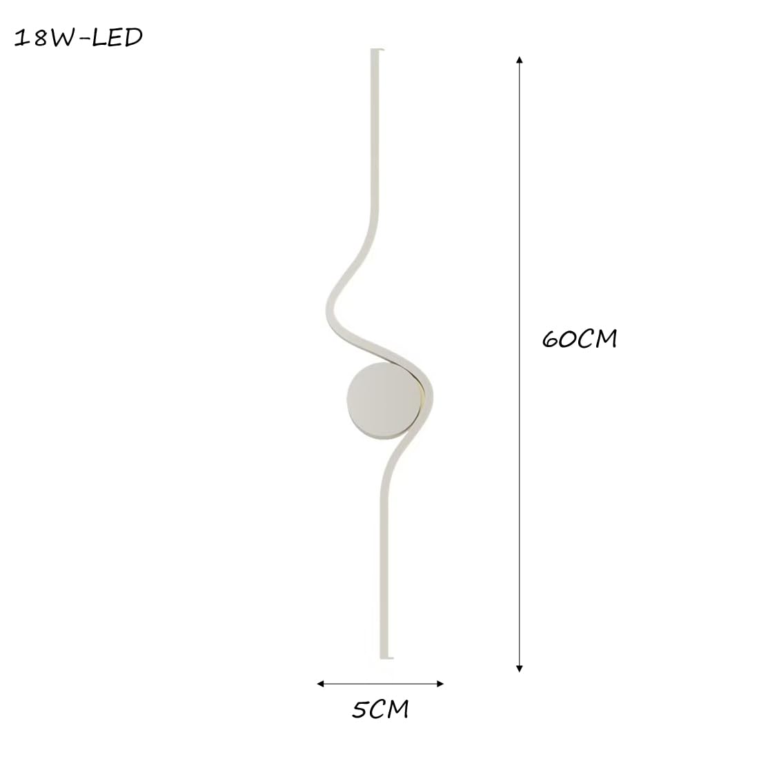 Moderna lampada da parete per interni o corridoio, a LED, dimmerabile, 3