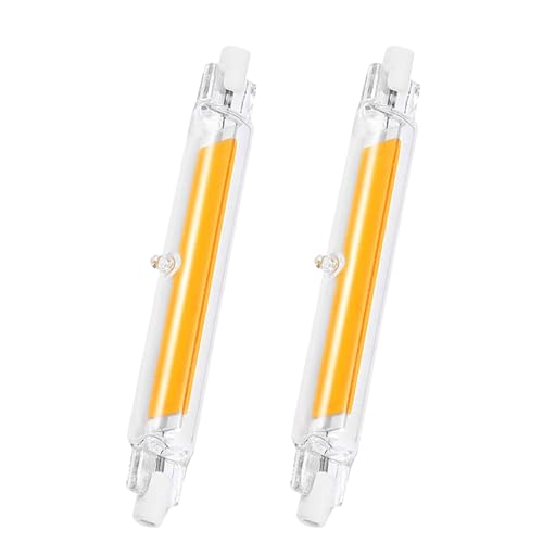 GDYOD Ampoules R7S LED 78mm,Dimmable,10W Équivalent à Ampoule Halogène 78mm 100W, Sans Scintillement,Blanc Chaud 3000K 1000LM,AC 220-240V,Éclairage à Faisceau 360°, Lot de 2