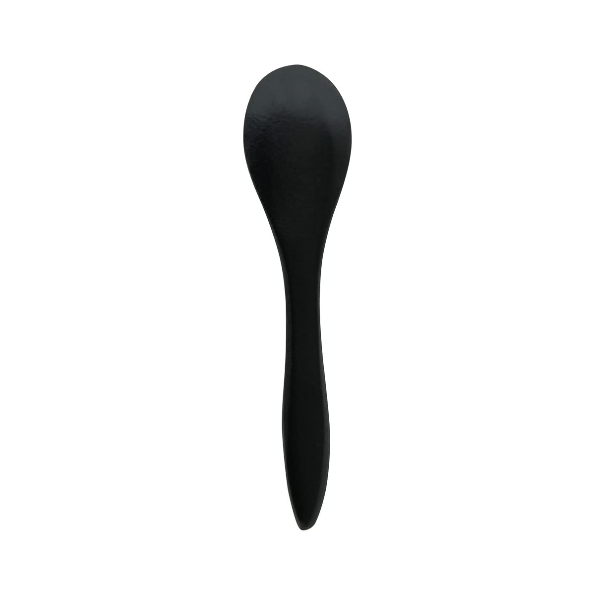 PacknWood 209BBNEMKIN- Mini Spoon - Black - small wooden spoons - tiny plastic spoons for parties - disposable wooden spoons -wooden dessert spoons - (3.5”) - Case of 500