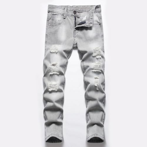 Boys Casual Pants Elastic Waist Comfort Stretchable Denim Trousers Outdoor Wear for Kids Durable Stylish Baggy3