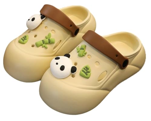 Summer Platform Sandals for Women Cute Cartoon Pandas Bamboos Design Shower Pool Slippers Indoor Outdoor Anti-slip Shoes