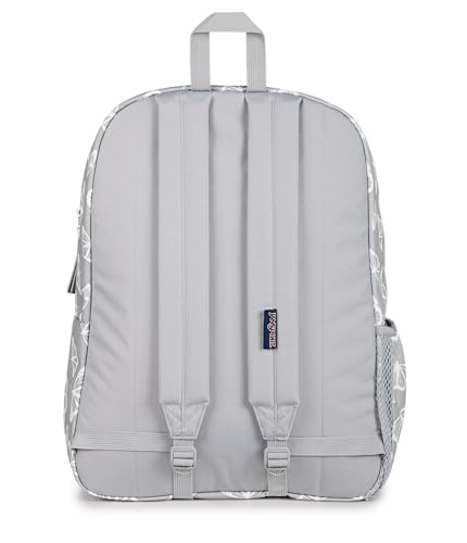 Image of JanSport Cross Town Backpack - Simple Bag for Everyone with 1 Main Compartment, Front Utility Pocket - Premium Class Accessories - Flutter By Grey