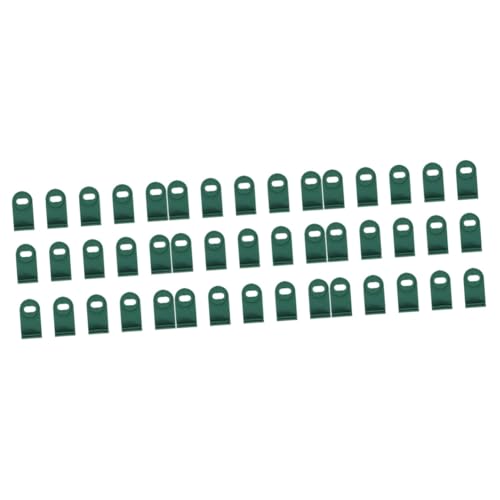 Sosoport 1 Juego Accesorios Para Tapones De Invernadero Pinzas De Jardín Para Mallas Clips De Sombreado De Invernadero Clips Para Redes De Jardin Verde El Plastico 50 Piezas