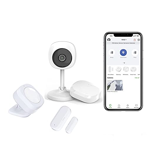 Best Quality 🔥 JLAZGJ Home Security System Camara de seguridad Home Security kit Alexa Compatible Security System Door Alarm Security Systems for House Wireless Window Alarm sensors