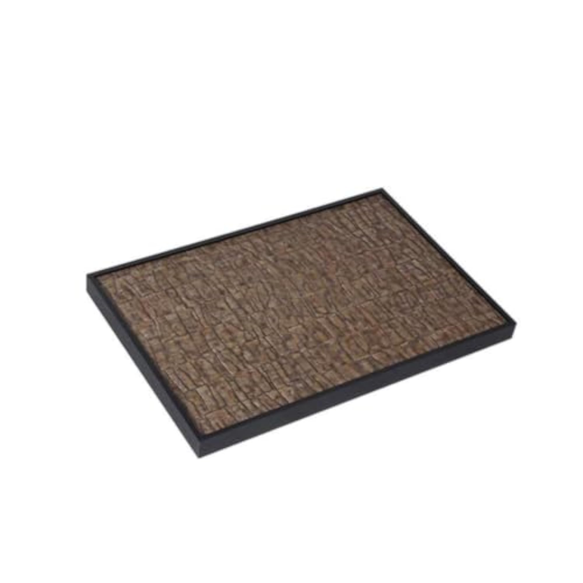Wooden Structure Rectangular Decorative Storage Tray, Multipurpose