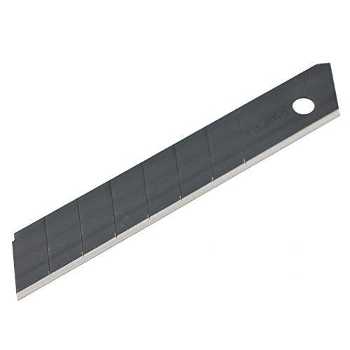 Tajima Ersatzklingen für Cutter (Breite 18 mm, 50 Stück in einer Box, Black Blade Klingen, für Pappe, Leder, Folie, Trockenbau geeignet… – Ansicht 6