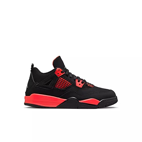 Nike Little Kid's Jordan 4 Retro Red Thunder Black/Multi-Color (Bq7669 016) - 13 #TOP1