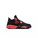 Nike Toddler's Jordan 4 Retro Red Thunder Black/Multi-Color (BQ7670 016), Black/White-red, 8 Toddler
