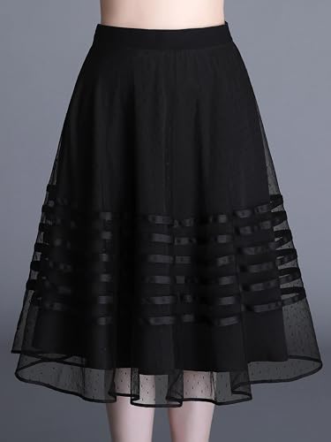 Jupe en maille noire style coréen pour vos sorties d'été - 6