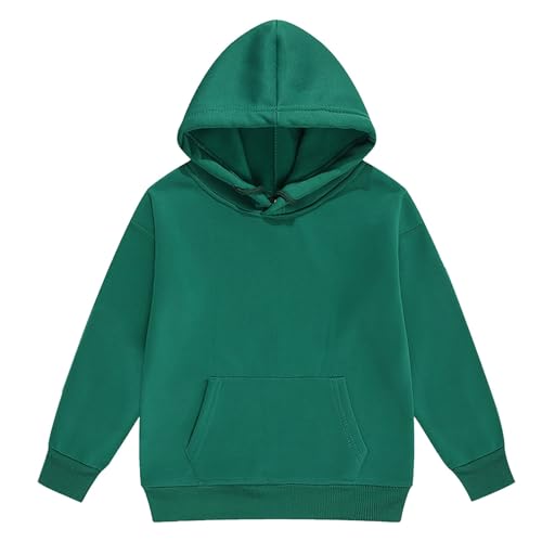 Girls Boys Tracksuit Athletic Sweatsuits Pullover Hoodie 2 Pieces Kids Sweatshirt and Jogger Sweatpants Outfits Set(Green, 4-5 Years)2