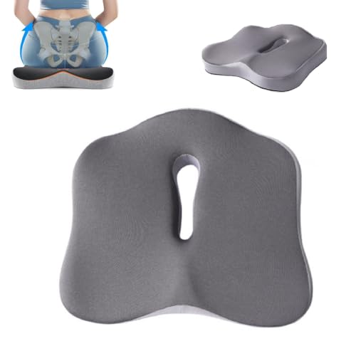Consejos para Comprar Cojines para espalderas y sillas del mes. 44 WAYAMY Cojín de Asiento ergonómico,Cojín de Silla, Cojin para Silla de Oficina con Funda de Asientotranspirable y Extraíble