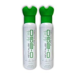 O2GO Oxygen CAN with Integral MASK 99.5% Easy to use Pure Oxygen (36L (litres) Pack of 2) Pure Breathing Oxygen in a Lightweight Aluminium Canister Made in The UK