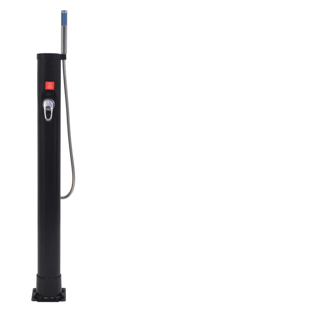Doccia Solare 8L PVC Acciaio, Colore Articolo: Nero