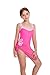 Klyatpxoen Size 7 8 Years Girls 2PCS Swimsuit Adjustable Straps Cut Out One Piece Bathing Suit with Solid Color Cover Up Skirt Pink
