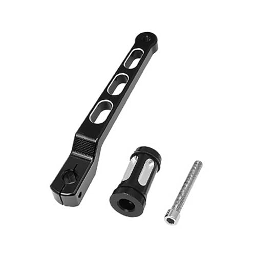 Levier de vitesse moto et repose-pieds noirs pour modèles Touring FL Softail - 2