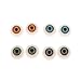 MagiDeal 8 Pcs Demi-Ronde Acrylique Creuse Poupée Dollfie Yeux Globes Oculaires 20mm