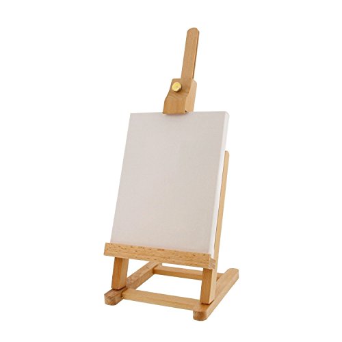 Artists Beech Wood Mini Desktop Easels 16 inch High H-frame Tabletop Adjustable Studio Easels