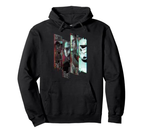 Star Wars Andor Hoodie avec imprimé graphique Glitch Panels coupe décontractée confortable
