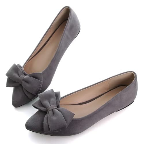 Image of Dear Time Women's Ballet Flats Dress Ballet Shoes Slip on for Office Work Comfortable Shoes
