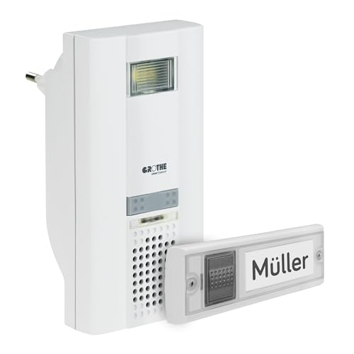 Grothe 1502005 Mistral 400 Lot de 6 Prises pour Carillon sans Fil Blanc 230 V