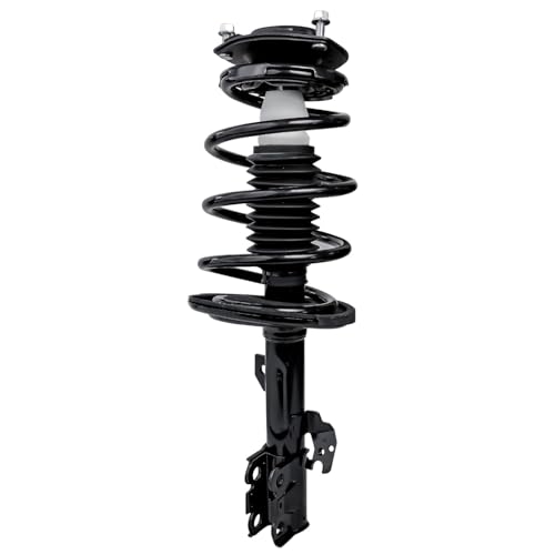 Image of Detroit Axle - 2.4L Front 6pc Steering Knuckles Kit for 2004-2006 Toyota Camry Solara Lexus ES330, 2 Steering Knuckles & Wheel Bearing Hubs 2 Struts & Coil Spring 2 Sway Bars Replacement