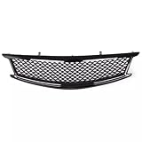 sosega Front Bumper Grill Grille Compatible with Infiniti Skyline Sedan 4 Door G25 2011-2012/G37 2010-2013/Q40 2015 Front Bumper Upper Honeycomb Grille (Glossy Black, 4 Door Sedan)