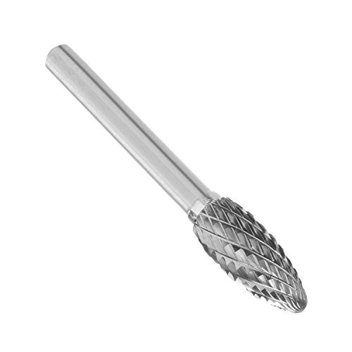 Fresa rotativa Auniwaig 10mm doble corte, forma ovalada dentada miniatura 1